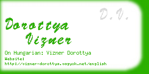 dorottya vizner business card